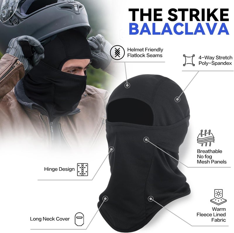 Sclzoed 3 Pieces Balaclava Ski Mask -Winter Full Face Mask for Men Women Windproof Weather Outdoors Cover for Men Women Boys Girls - Image 5